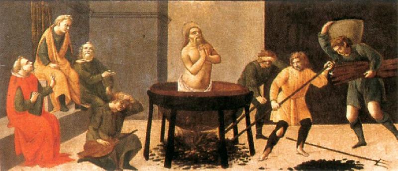 BARTOLOMEO DI GIOVANNI Predella: Martyrdom of St John France oil painting art